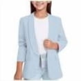 thumbnail image 7 of Hngshg Girls Formal Blazer Jackets Long Sleeve Open Front Little Girl Evening Party Outerwear with Pockets, 7 of 7