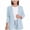 Blue, variant on Girls Blazer Open Front Solid Color Slim Fit Long Sleeve Suit Jacket Casual School Uniform Jackets 3-14Y