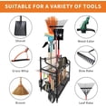 thumbnail image 2 of Garden Tool Organizer, Yard Tool Organizer, Yard Tool Tower Rack Metal Yard Tools Storage,Steel Garden Tool Stand Heavy Duty Garden Tool Organizer for Garage, Partitioned Tool Organizer and Storage, 2 of 7