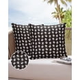 thumbnail image 6 of Pack of 2 Outdoor Pillow Covers, Cute Panda Animal Pattern Black and White Waterproof Square Throw Pillowcase Cushion Decorative Pillow Covers for Couch Patio Tent, 20x20 in, 6 of 6