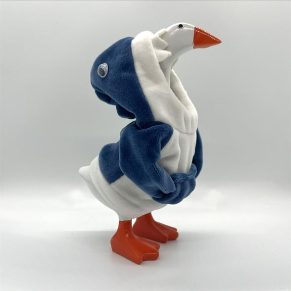 7 Inch Desk Goose Outfits Hoodies Tabletop Goose Mini Porch Goose Goose Statue Key Holder for