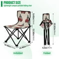thumbnail image 3 of 600D Oxford Camping Chair Portable Foldable Chair Supports 220 lbs for Picnic, Fishing, Backpacking Red Truck with Presents, 3 of 8