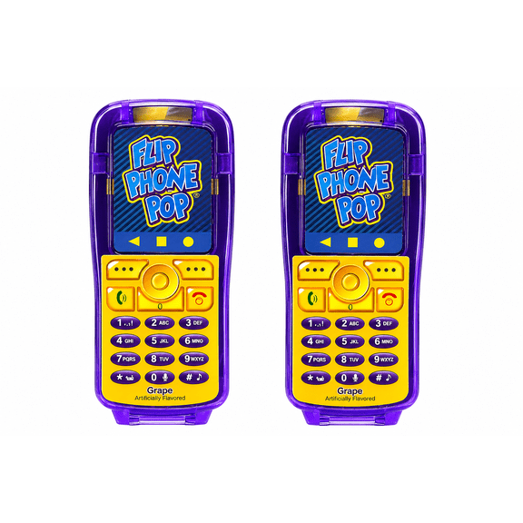 Flip Phone Pop Lollipop-Grape, 2-Pack