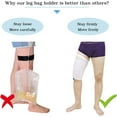 thumbnail image 4 of Soporte para bolsa de pierna con catéter, 2 fundas de tela para catéter, soporte para bolsa de orina para pierna, bolsa de drenaje urinario, bolsas de orina que permanecen en su lugar (M), 4 of 5