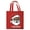 Full Red, variant on ThisWear Christmas Party Decorations for Women Digital Pixel Art Black Santa I Believe Black Canvas Tote Bag