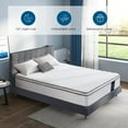 thumbnail image 4 of Twin XL Mattress, 10 Inch Hybrid Mattress, Gel Memory Foam & Pocket Spring Twin XL Bed Mattress in a Box, Medium Feel, Cooler Sleep & Pressure Relief, 80"*39", White&Gray, 4 of 8