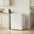 thumbnail image 2 of TABU Chest Freezer, 5.0 Cu Ft Deep Freezer with Adjustable Temperature, Compact Freezer with Top Open Door (White), 2 of 9