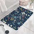 thumbnail image 3 of Pioneer Flower Floral Print Flannel Non Slip Door Rugs,Washable Door Mats Indoor,Decorative Door Mats,Dirt-Resistant and Absorbent Doormat for Entrance,Bedroom,Kitchen,Bathroom,23.5"x16", 3 of 5