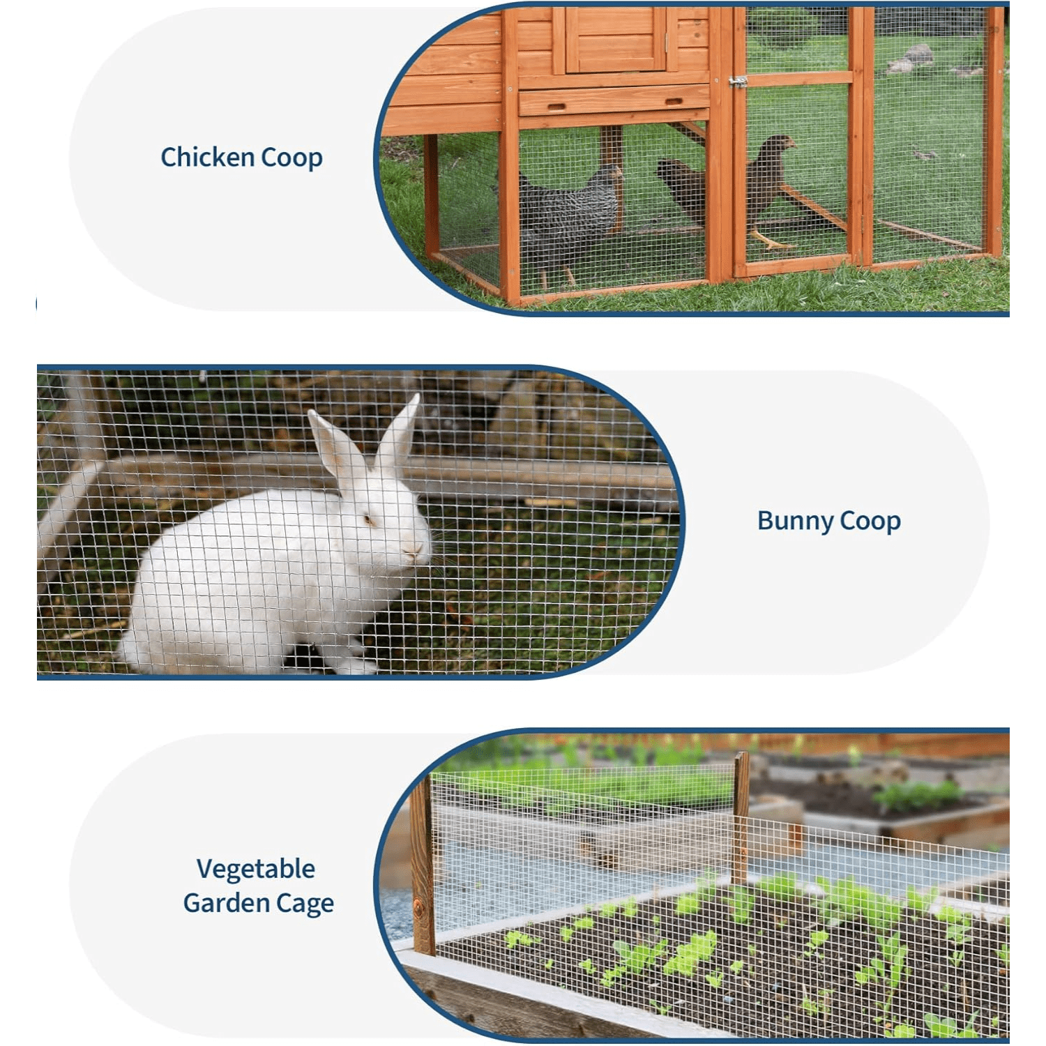 1/2 inch Hardware Cloth - Hot-Dip Galvanized After Welding Wire Mesh Roll  Chicken Fence, Rabbit Guard, Tree Protection Heavy Duty Metal Screen