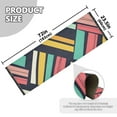 thumbnail image 5 of Yayeee Hallway Runner Rug 2'x6' Non Slip Machine Washable with Rubber Backing, Red Geometric, 5 of 8