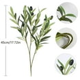 thumbnail image 3 of Modern Home Decor, Artificial Olive Branches and Leaves Artificial Flower Decorative Items Border Artificial Flower Living Room Green Plants Dining Table Wedding, 3 of 8