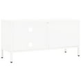thumbnail image 3 of vidaXL TV Cabinet White 90x30x44 cm Steel and Glass, 3 of 5