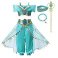 thumbnail image 1 of Disney 2023 vestido de jazmín para niñas, lámpara mágica de princesa Aladino, ropa de carnaval, Vestidos, disfraz de Cosplay para fiesta de Halloween, 1 of 5