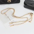 thumbnail image 4 of Gustave DIY Alloy Leather Flat Chain Strap Handbag Chains Purse Chain Straps Shoulder Cross Body Replacement Straps with Metal Buckles (White), 4 of 8