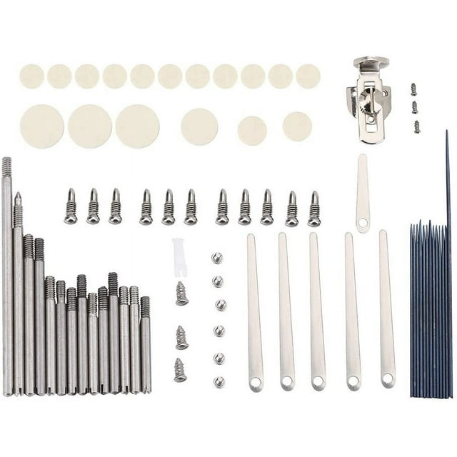HUGFEGWE Clarinet Repair Parts Screws Metal Clarinet Reparing Maintenance Parts Screws Pads Tools Kit Clarinets Accessories, Screws, Clarinet Pads, Clarinet Spring, Rollers (?¡§|?) CA919-78816