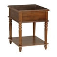 thumbnail image 6 of Powell McGhie Single Drawer Indoor End Table with Shelf, 26" Tall, Hazelnut Brown, 6 of 18