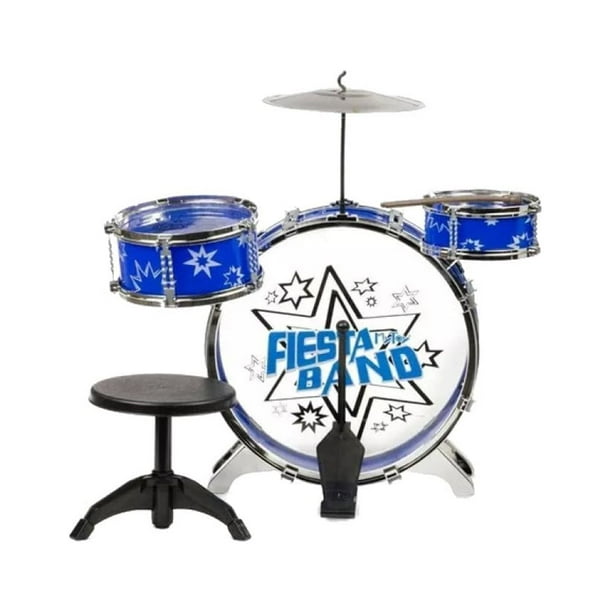 Bateria Musical Juguete Infantil Fiesta Band Azul MyToy MyToy Fiesta Band Azul Walmart en linea