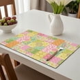 thumbnail image 6 of Placemat, Pioneer Flower Floral Print Pattern Place Mats Table Mat Set Of 2, PVC Washable Placemats for Party Kitchen Dining Decoration, 18x12 Inch, Fade Resistant, 6 of 6