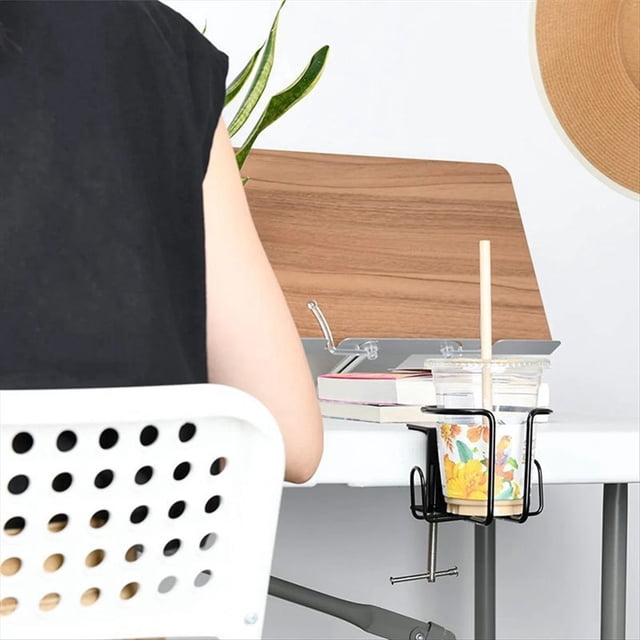 Portavasos de Mesa con Clip Portavasos de Metal Portavasos para Bebidas, Portavasos para Latas, Portavasos de Mesa, Portavasos con Clip