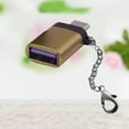 thumbnail image 4 of Bearachild Adaptador USB C multipropósito portátil tipo C a USBA conector para portátiles cargadores dispositivo portátil Mini Juegos de teclado y mouse para computadora dorado, 4 of 6