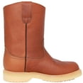 thumbnail image 2 of Men's 9" Pull-On Leather Soft Toe Work Boot Brown, 2 of 5
