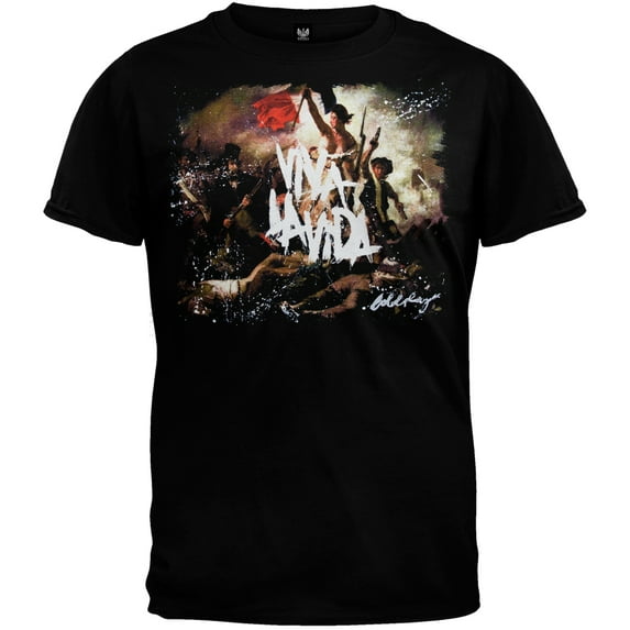 Coldplay Men's Viva La Vida Short Sleeve T Shirt