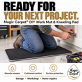 thumbnail image 3 of Magic Carpet® Absorbent Work Mat & Kneeling Pad, Large, 1-Pack, 19.75" x 33" | Puncture-Resistant, Cushions Tools, Garage & Crafts, Made in USA, 3 of 10