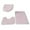 Pink, variant on XUNRYAN U-Shaped Toilet Bath Mat Set,Commode Contour Rug,Soft Plush Water Absorped Carpet Tie Dyed Non-Slip Bath Mat Decoration(Gray) Clearance Sale