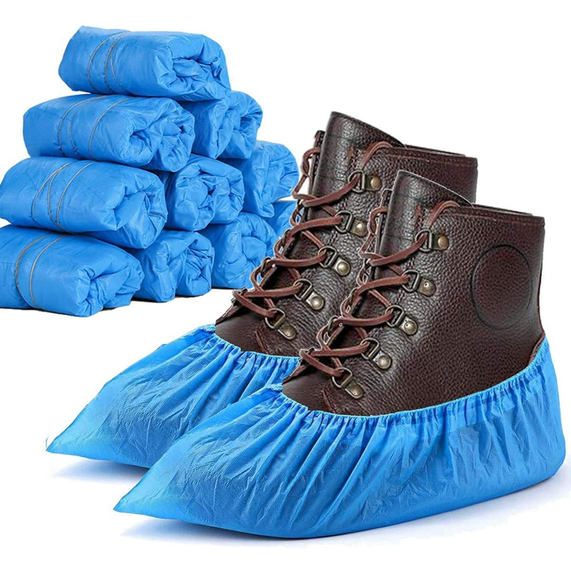 Shoe Covers Disposable 100 Pack(50 Pairs) Shoe Boot Covers Waterproof