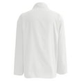 thumbnail image 6 of vigerkar Womens Button Down Shirts Long Sleeve Dress Linen Shirts Casual Collared Cotton Button Up Blouses Oversized Tops with Pockets White, XXL, 6 of 6