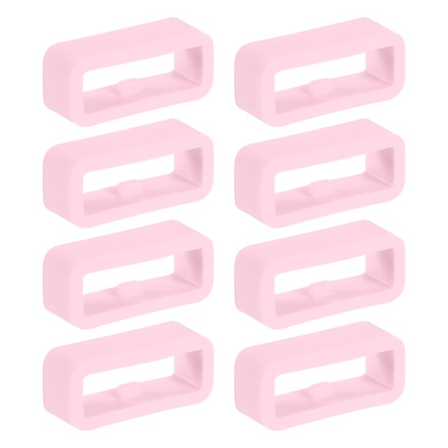 Soporte para Correa de Reloj Uxcell, Partes Universales de Reemplazo de Correa de Silicona para Reloj Deportivo Ligero Rosa Claro 16 mm