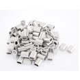 thumbnail image 1 of 5mm 1/5" Cable de acero aluminio mangas casquillos adaptadores Loop 100 pcs, 1 of 2