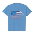 thumbnail image 7 of MuXiKeJi Clothes Girl American Flag Shirts Bow Tshirt 4th of July Shirt Cotton Short Sleeve Tees 2-12 Years, 7 of 7