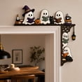 thumbnail image 4 of Halloween Ghost Door Corner, Wooden Frame Topper, Spooky Wall Decor, Exquisite Cutout Design and Bright Fade-Proof Print for Door Frames, Mirror Edges and Window Corners., 4 of 7