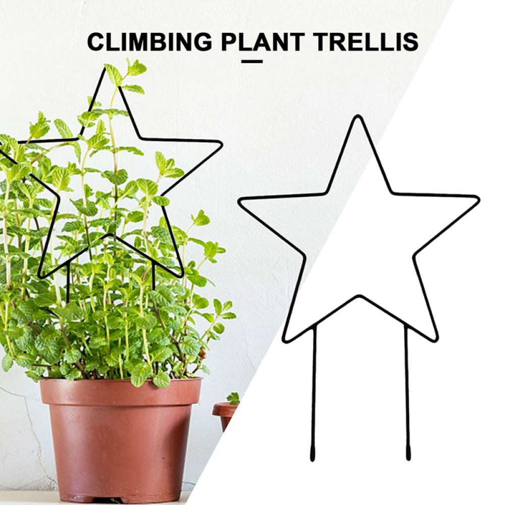 CERBIOR Black Garden Trellis for Climbing Plants 20’’x7.8’’ Potted Plant 3 Pack 