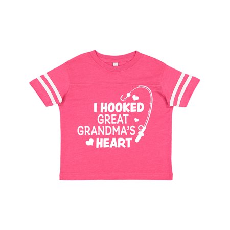 

Inktastic I Hooked Great Grandma s Heart with Fishing Rod Gift Toddler Boy or Toddler Girl T-Shirt