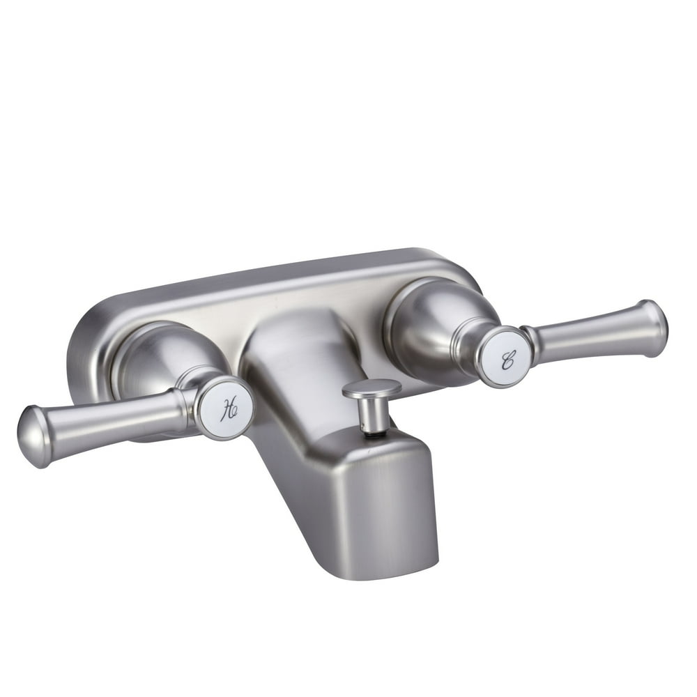 Dura Faucet Designer RV Tub & Shower Diverter Faucet Brushed Satin