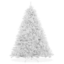 4.5FT White Spruce Artificial Holiday Christmas Tree with Sturdy Metal Stand