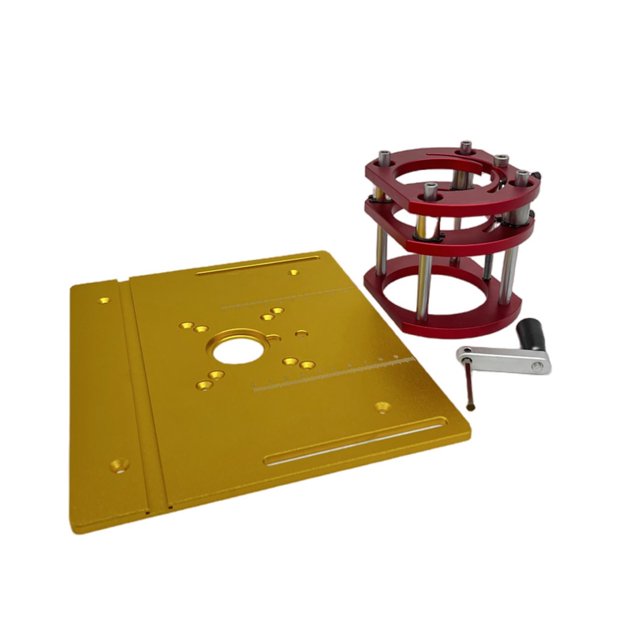 Router Lift 65mmDiam Motors Router Lift Table Base Alum Woodworking Router Table Insert Plate Board For Trimmer Engravinger Base ,Easy Setup