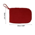 thumbnail image 2 of Guantes de aseo para mascotas de doble cara 1 Pc Unique Bargains para tienda de mascotas en el baño, tela de cepillo roja, 2 of 4