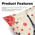 thumbnail image 2 of Eiffel Tower Luxurious Velvet Decorative Throw Pillow Inserts - Set of 2, Chair Pillow Covers - Unique Patterns, 16x16, 18x18, 20x20 Inches for Home Decor & More, 2 of 6