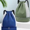 thumbnail image 3 of Drawstring Backpack Gym Bag Sackpack String Sack Pack Bags - blue, 3 of 5