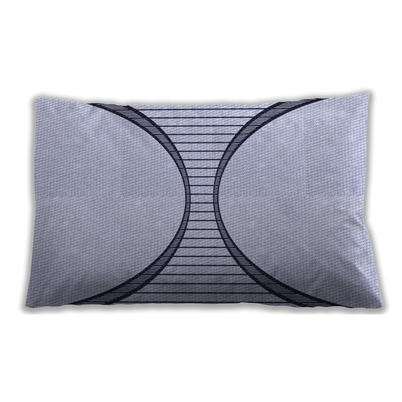 Ahgly Company Outdoor Rectangular Contemporary Lumbar Throw Pillow, 13 inch by 19 inch