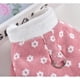 thumbnail image 5 of Abrigos para perros pequeños y medianos, chaquetas de forro polar, abrigos florales para cachorros, abrigos de pana de invierno, chaqueta con anilla en D para chihuahuas (rosa), 5 of 5