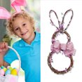 thumbnail image 4 of LED Easter Wreath Artificial Easter Rabbit Wreath Spring Bunny Wreath for Front Door Easter Decorations Luminous Pendant, 4 of 7
