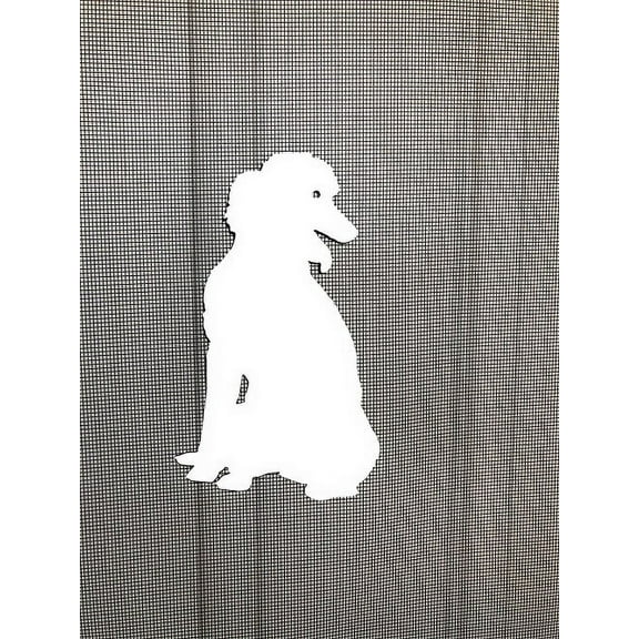 DCentral French Poodle Flexible Screen Magnet: Double-Sided Décor; For NON-RETRACTABLE Screens, Multipurpose, Helps to Stop Walking into screens, Covers small tears in Screens, . Size 3.5" x 5.9"
