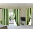thumbnail image 3 of Full Room Darkening 100% Blackout Curtain set of 2 Panels Lime Color Top Grommets For Bedroom, Living Room Home Décor 84 inch Long, 3 of 3
