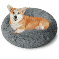 thumbnail image 1 of CshidWorld Cama Calmante de 24 Pulgadas para Perros Pequeños, Cama Redonda Suave y Acogedora Anti-ansiedad, Cama Esponjosa Lavable para Perros y Gatos Pequeños y Medianos, 1 of 9