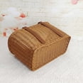 thumbnail image 6 of YujiCraft Storage Basket, Large Wicker Fruit Basket, 15" x 9.1" x 8.7" Opening, Supermarket Shopping Basket, Picnic Basket with Handles, Rustic Home Storage, 6 of 7