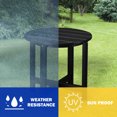 thumbnail image 4 of BAYUELSWU Adirondack Side Table, Round HDPE Side Table, Small Outdoor Coffee Table Weather Resistant for Patio, Backyard, Pool (Black), 4 of 6